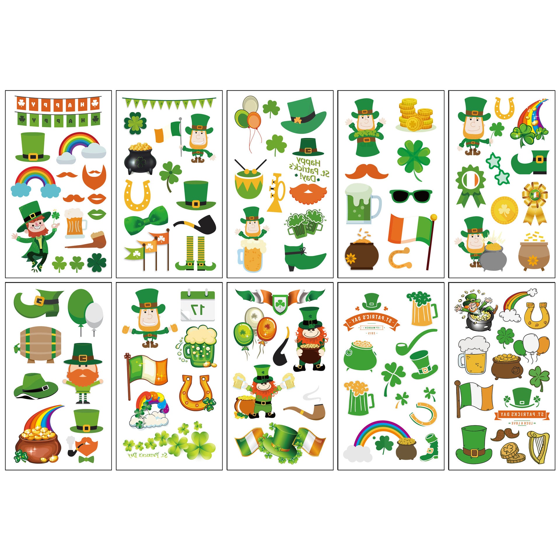 Wholesale 10pcs/sheet Children's cartoon little monster cute tattoo sticker